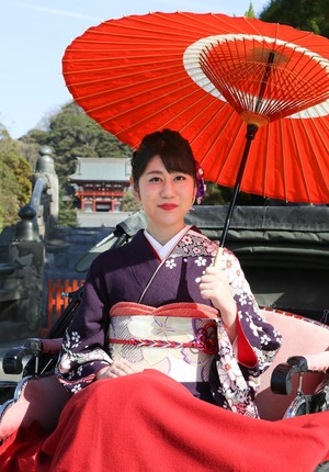 人力車ロケーションフォト 鎌倉鶴岡八幡宮