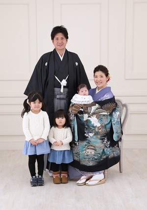鎌倉家族撮影 お宮参り スタジオ写真