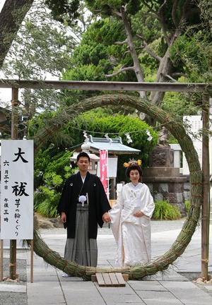 森戸大明神結婚奉告祭写真