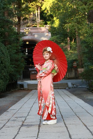 鶴岡八幡宮成人振袖写真６