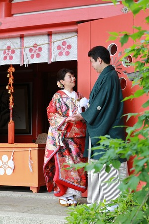 鎌倉和装 奉告祭 鎌倉前撮り撮影