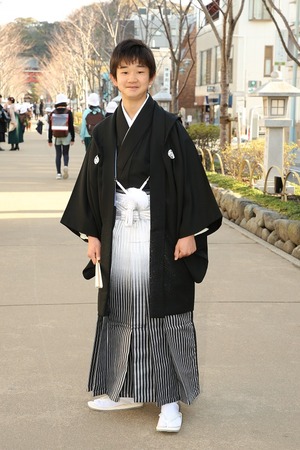 鎌倉小学生卒業袴男児19