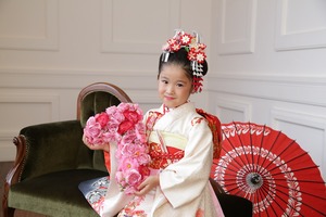 七五三スタジオ写真 七五三家族写真