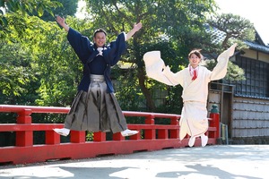 鎌倉婚礼前撮り 鎌倉琴弾橋 屋外撮影