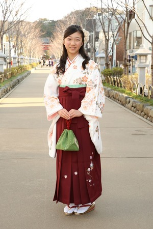 鎌倉小学生卒業袴女児14