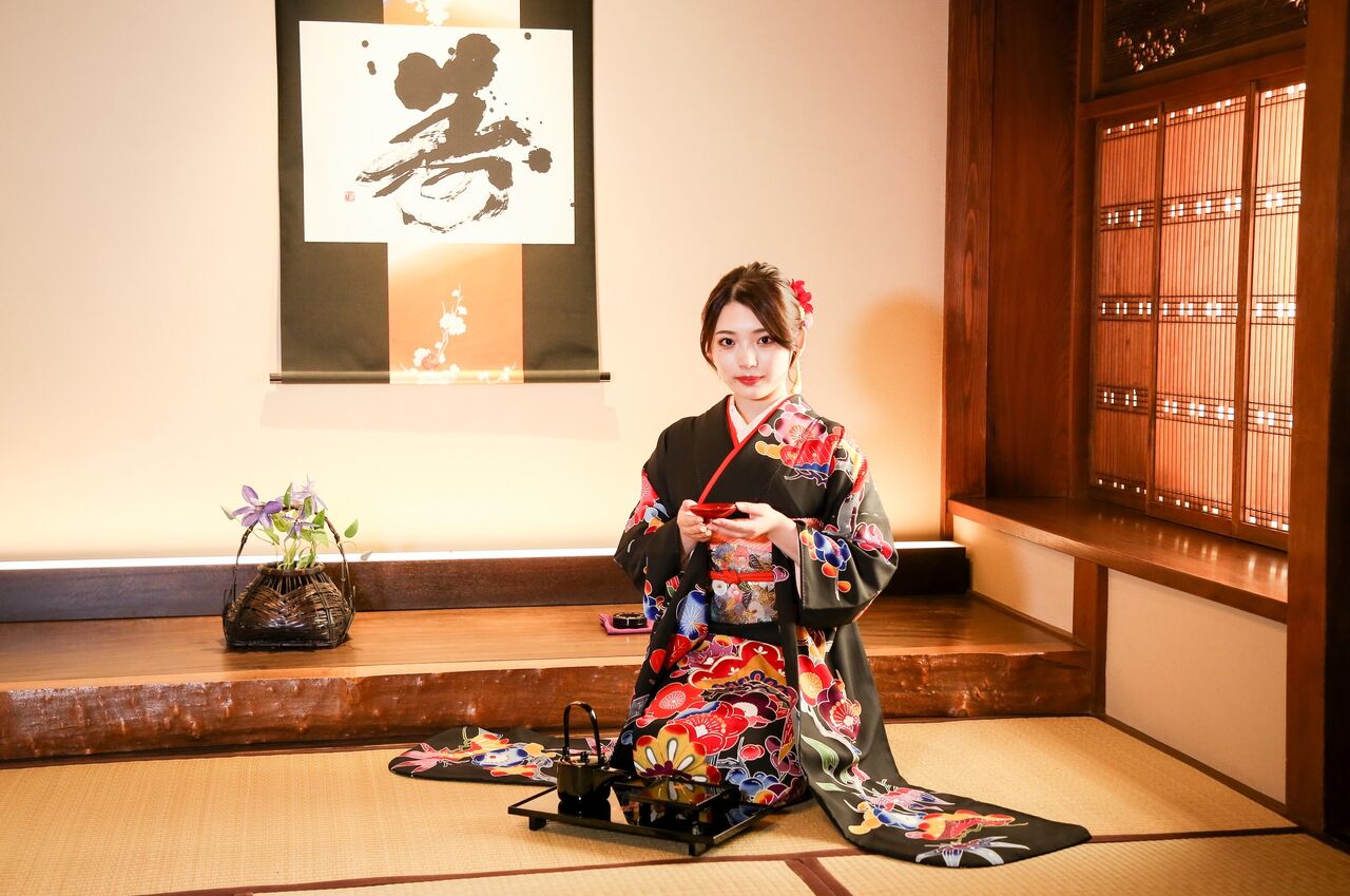 成人式振袖 アンティークスタジオでの撮影 : 鎌倉着物スタジオぶろぐ