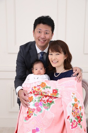 お宮参り写真 お宮参り家族写真 お宮参り