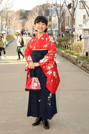鎌倉小学生卒業袴女児17