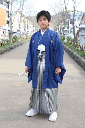 鎌倉小学生卒業袴 男児 (14)