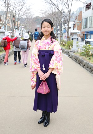 鎌倉 小学生卒業袴レンタル13