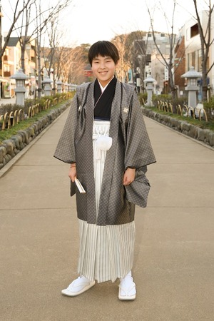 鎌倉小学生卒業袴男児5