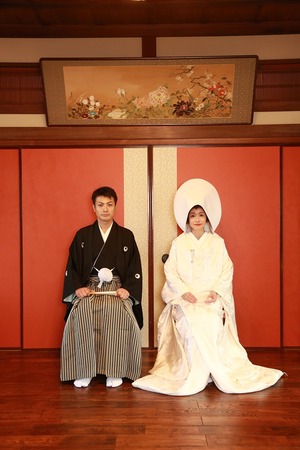 屋内写真 前撮り 鎌倉結婚式