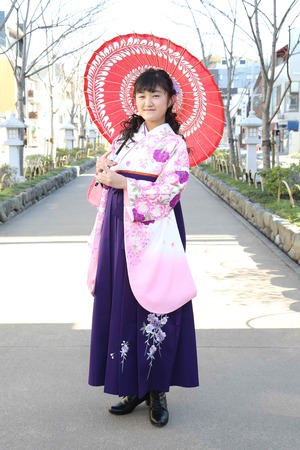 鎌倉小学生卒業袴 女児 (10)