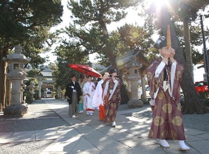 森戸大明神結婚式 参進の儀