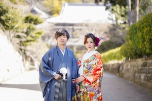 円覚寺 結婚式和装前撮り