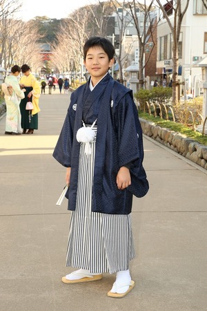 鎌倉小学生卒業袴男児18