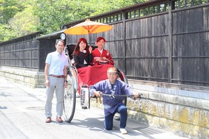 鎌倉人力車　紫陽花ロケーション