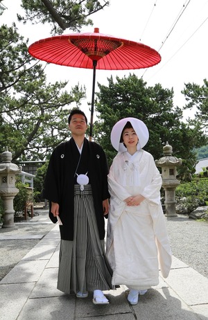 森戸大明神結婚奉告祭ロケーション写真