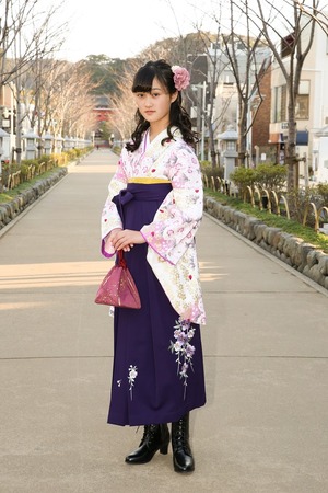 鎌倉小学生卒業袴女児6