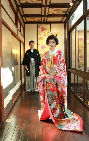結婚スタジオ写真色打掛