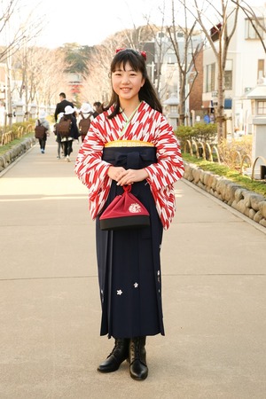 鎌倉小学生卒業袴女児20