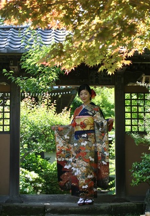 振袖前撮りロケーション撮影海蔵寺