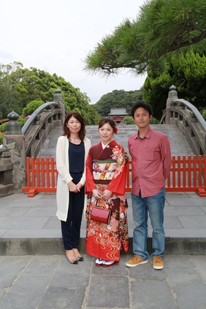 鶴岡八幡宮成人式振袖写真2