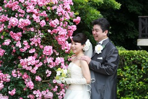 鎌倉文学館 バラ園 屋外撮影