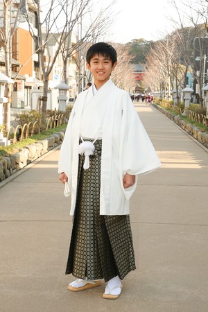 鎌倉小学生卒業袴男児16