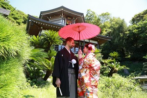 光明寺フォトウェディング日本庭園