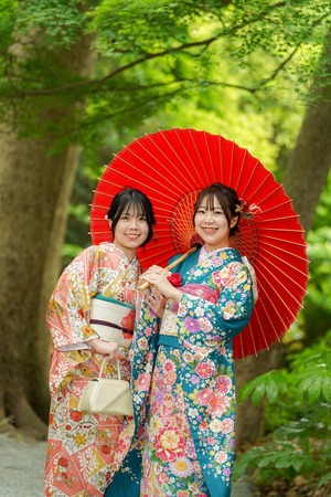 成人式 振袖 前撮り 神社 ロケーションフォト14　