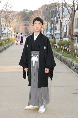鎌倉小学生卒業袴男児8