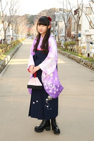 鎌倉小学生卒業袴女児13