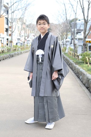 鎌倉小学生卒業袴 男児  (10)