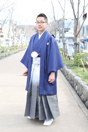 鎌倉小学生卒業袴 男児 (12)