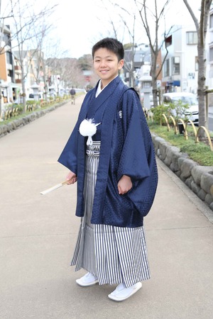 鎌倉小学生卒業袴 男児 (11)