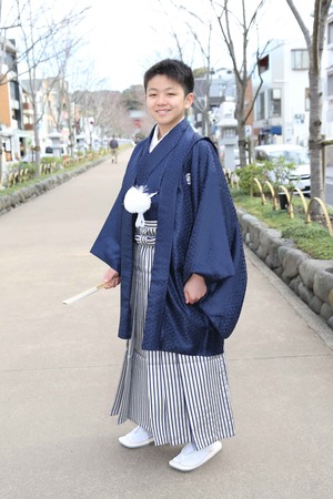 鎌倉小学生卒業袴 男児  (11)