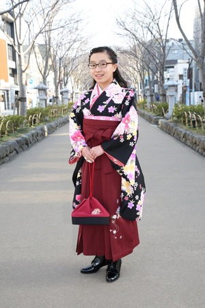 鎌倉小学生卒業袴レンタル  女子着物11