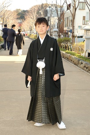 鎌倉小学生卒業袴男児21