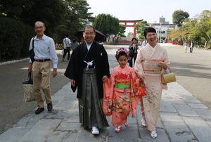 鶴岡八幡宮七五三写真