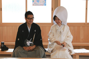 森戸大明神結婚式控室写真