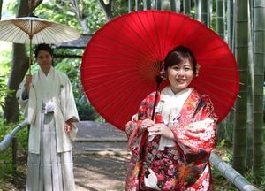 鎌倉ロケーション　鎌倉竹林　英勝寺　和装前撮り