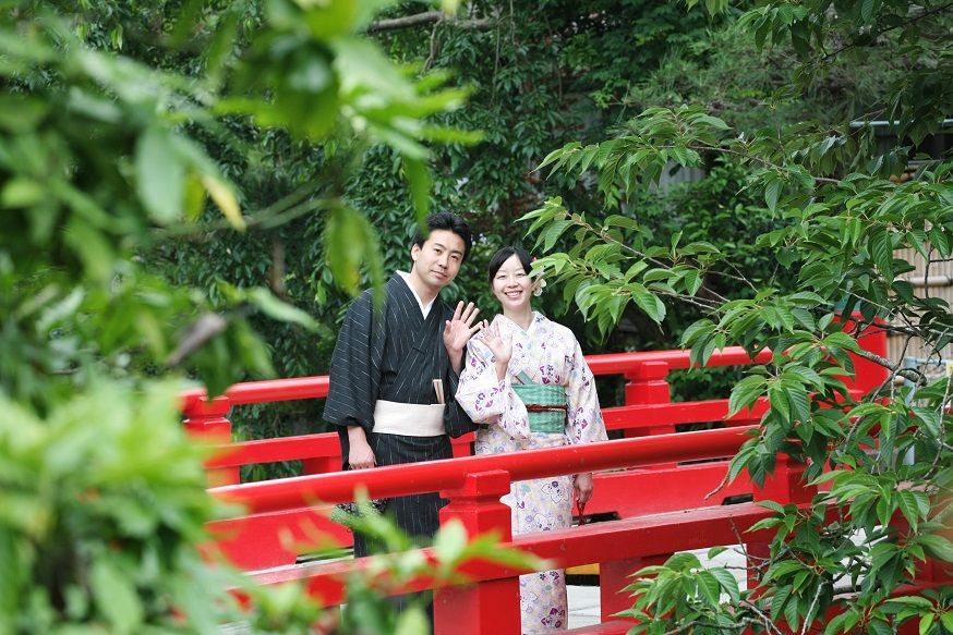 着物で鎌倉 あじさい 竹林デート 鎌倉着物スタジオぶろぐ