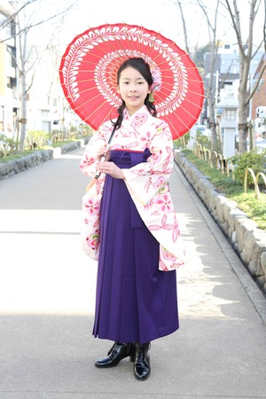 鎌倉小学生卒業袴 女児 (12)
