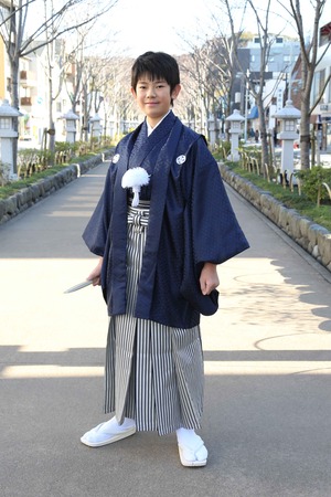 鎌倉小学生卒業袴 男児 (3)