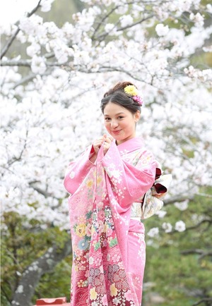 振袖撮影 成人式 桜 鎌倉 ロケーション撮影