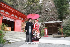 荏柄天神社結婚奉告祭写真