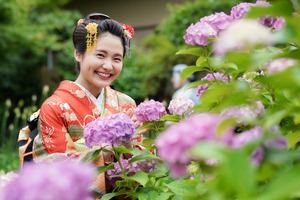 成人式前撮り 紫陽花 アジサイ ロケーションフォト 7