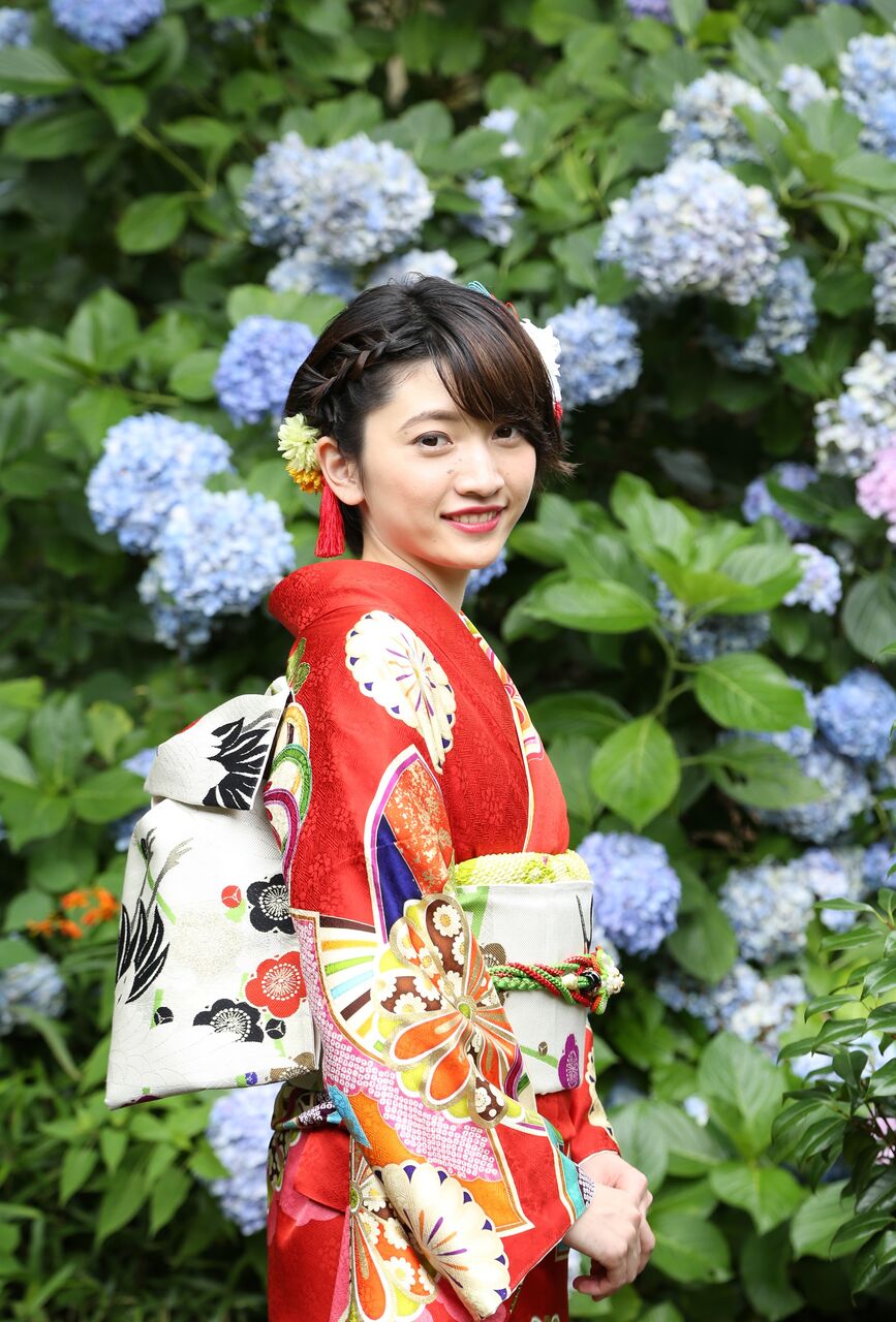 1450円すみれ＊ビオラ＊紫陽花 髪飾り 七五三 ウエディング 前撮り