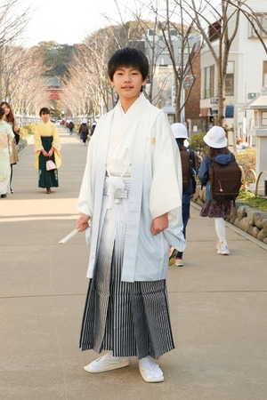鎌倉小学生卒業袴男児17